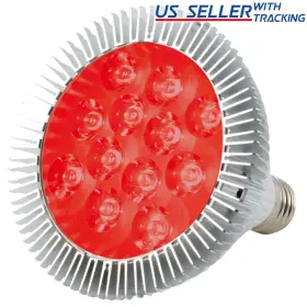 Gr-par38-12w-dr Abi 12w Deep Red 660nm Led Bloom Booster Grow Light Bulb For Plant Bud Flowering