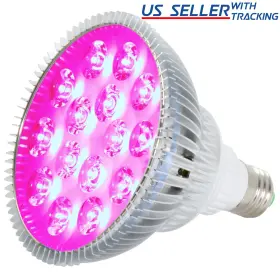 Gr-par38-12w-pnk Abi 12w Broad Spectrum Led Grow Light Bulb For Growing And Flowering Indoor Plants