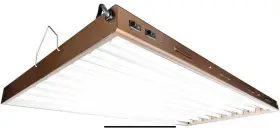 Flp48 Agrobrite Hydrofarm Designer T5 432w 4 Foot 8-tube Fixture With Lamps