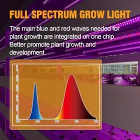On-4ft-gr-4p Aier Lighting Technology Co. Ltd Grow Lights For Indoor Plants - 4ft Full Spectrum Seed Starting Led #3