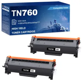 B0cwnwwlhl Ankink Tn760 Tn730 Black Toner Cartridge 2-pk Replacement For Brother