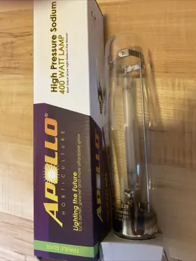 Apollo 638104011983 400 Watt Hps High Pressure Sodium Bulb Lamp Horticulture New Metal Halide #2