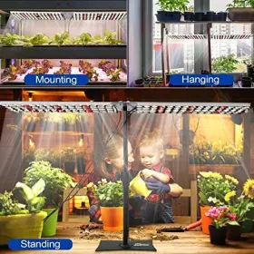 100.0 Aspiretek 732233386605 Desktop Led Grow Light 100w For Indoor Plants Tabletop Lamp Watts #2