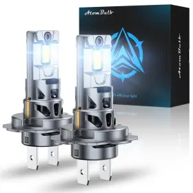 Aq3-h7 Atombulb H7 Bulbs 40000lm 6500k Cool White 1 Mini Size 1000% Super Bighter Lig