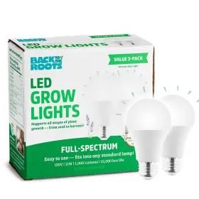 49012 Back To The Roots Full Spectrum Led Grow Lights Value 2-pack