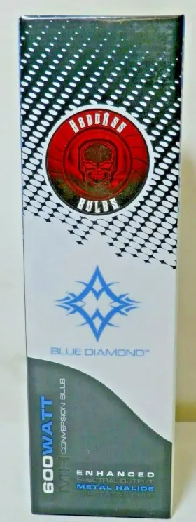 Baddass 814964010117 600 Watt Metal Halide Mh Conversion Grow Light-blue Diamond Vegetative