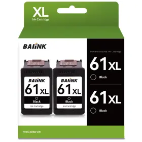 B0cknwxxxr Baiink 61xl Black Ink Cartridge 2-pack Hp Envy 4500 5535 Officejet 4630 Deskjet
