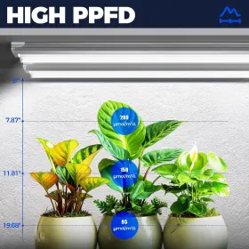252w Barrina 800689570098 Plant Grow Light 4ft 5000k Full Spectrum White 6 X 42w T8 Led #3