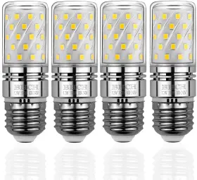 B-corn4p-12w-e26-ww Bhch E26 Led Corn Bulbs 12w 3000k Warm White 1200lm 100w Incandescent Equiva