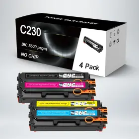 B0d47d176x Bllkat 4-pack High Cap. Toner Cartridge For Xerox C230 C235 No Chip 3500 Pages