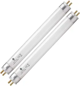 F6t5 Bluex Bulbs F6t5/bl 2 Pack 6 Watt Replacement Fluorescent Tube G5 Base 9 Inch Full