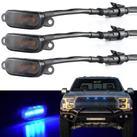 B092lfhpq1 Boigoo Front Grille Lights Compatible For Ford F-150 Raptor 2004-2019 And Dodge Ra