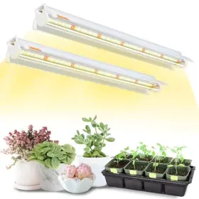 Bokeedo 717981463723 T5 Grow Lights For Seed Starting 16 Inches 2-count 10w X2 Full Light