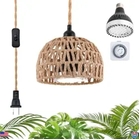 Cofiveevo-0002 Brand Cofiveevo 30w Full Spectrum Indoor Plant Pendant Grow Lights With Timer And 15ft Cord 4000k