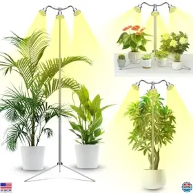 Sd-03 Brand Yiyehu Adjustable Full Spectrum Grow Lights For Indoor Plants - 15-62 Inch With Tripod &