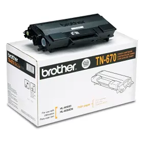 Brother B000117dg2 Tn-670 Black Toner Cartridge For Printer