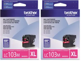B0dc7xrmj2 Brother Genuine Lc103m High Yield Magenta Ink Cartridge 2-pack