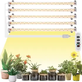 Can5 Carzos Grow Light Strip - Full Spectrum Led Lights For Indoor Plants Auto On/o