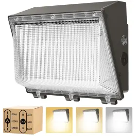 Wk05-120w Cinoton 120w 100w 60w Switchable Led Wall Pack Light With Dusk To Dawn Sensor