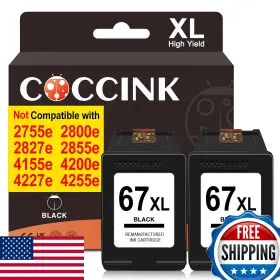 B0bmks5zdc Coccink 67xl For Hp Envy 6455e Ink Cartridges 6400 6452e 6458e 6475e 6000 6