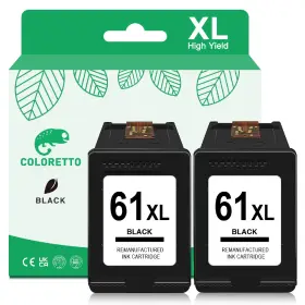 B0cpy1zjkz Coloretto 61xl Black Ink Cartridge For Hp 61 High Yield Latest Chip