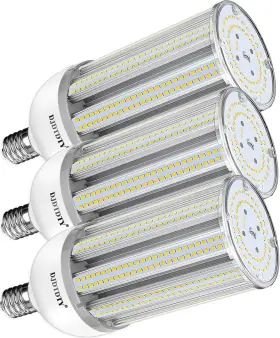 Htich-20w Djdtdty 3 Pack 60w Led Corn Bulb E26 Base 5000k 6000lm Suitable For Garag