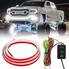 B0cygwq1vv Dreamotor 94.5 Inch Led Hood Light Strip White Dynamic Car Lights Turn