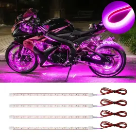 B0c68q5dgw Duofu365 Pink Led Strip Lights 12v Waterproof Ip68 Car Motorcycle Boat Golf Cart