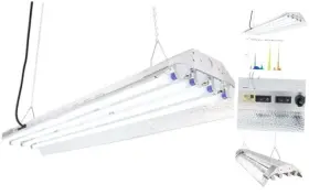 Lsf844-240 Duropower Lighting T5 Ho Grow Light - 4 Foot Lamps Fluorescent Hydroponic Indoor
