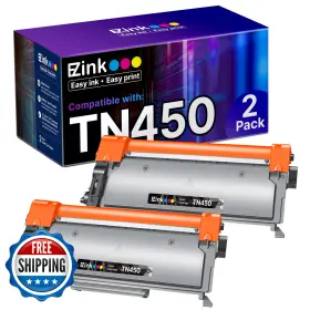 B00nqfj8tu E-z Ink Tn450 Tn420 Compatible Toner Cartridge For Brother Printers 2-pk