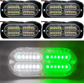 B0cwgjrvxz Ease2u E 12-24v 24-led Strobe Warning Lights For Cars Trucks Suvs - Amber