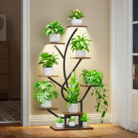 Hj38 Evawoo Plant Stand Indoor With Grow Lights - 50 Inch Corner Stands For Plan