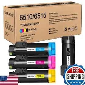 B0c5m8689v Ewjuezs Xerox Phaser 6510 6515 Extra High Capacity 4-color Toner Set 106r034