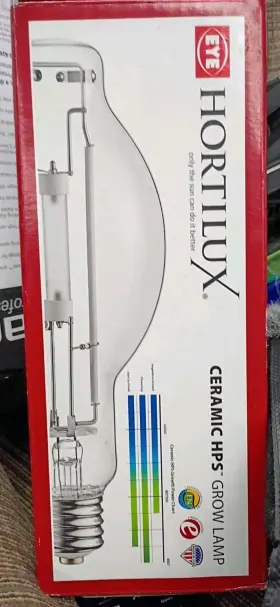 Eye Hortilux 639425666708 Usa 600-watt Ceramic Hps High Pressure Sodium Grow Light Bulb
