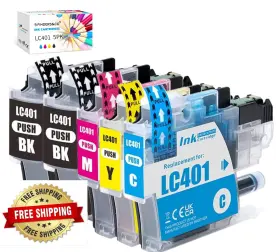 Mfc-j1010dw F Finders&co B0cghnd341 Lc401 Ink Cartridge 4-pk For J1012dw J1170dw