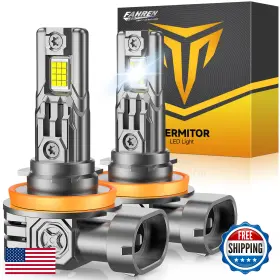 B0fdkgrf67 Fahren H11/h8/h9 46000lm 6500k Led Fog Light Bulbs 10-year Lifespan 2-pack