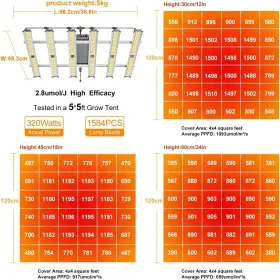 Bar4-bar6 Farmlite Grow Light Led Lights Indoor Plants Bar Full Spectrum Growing 320watts #2