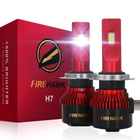 Te5-v49-h7 Firehawk H7 Bulbs 30000lm Pure White 6000k Plug And Play Ip68 Waterproof Fog Li