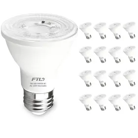 Ft-parw7 Ftl 20-pack Par20 Led Bulbs 3000k 7w 600lm Dimmable Warm White 50w 60w Equiv