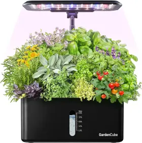 Hp-gc001 Gardencube Hydroponics Growing System Indoor Garden Herb Kit With Led Grow L