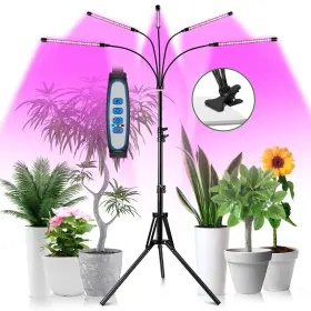 Bl-c100g Garpsen Grow Light With Stand 5 Heads Lights For Indoor Plants 100 Led