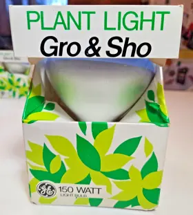 150r40 Ge 043168906562 Vintage Gro-n-sho Plant Light 150w Lamp #150r40/pl New Old Stock #2