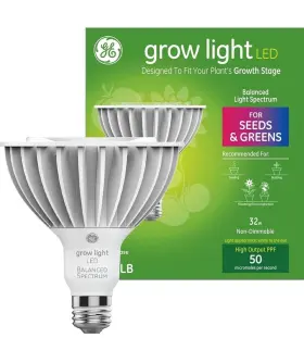 General Electric 043168503143 Ge Led Horticultural Grow Light Par38 Medium Base 32-watt For Seeds And Greens