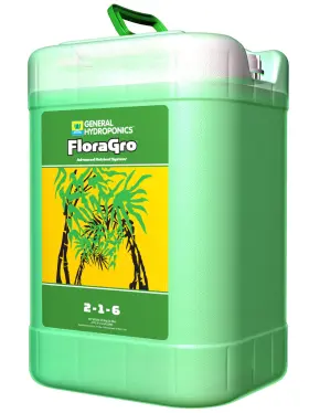 Gh1427 General Hydroponics Floragro 6 Gallon - Gh 6g G Grow Series Nutrient