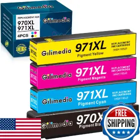 B0ct2dmr19 Gilimedia 971xl 970xl Ink Cartridges High Yield Replacement For Hp Officejet Pro