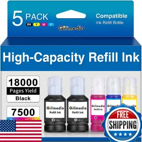 B0d1xhl2xj Gilimedia 542 Pigment Ink Refill Et-5150 Et-5170 Et-5180 Et-5800 Et-5850