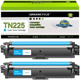 B0c9qhprhv Greencycle Tn225 Cyan Toner Cartridge 2-pack For Brother Printers