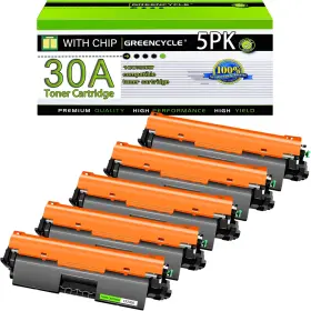 Greencycle B0fn4522zn 5pk 30a Toner Cartridge With Chip Compatible Replacement For Hp