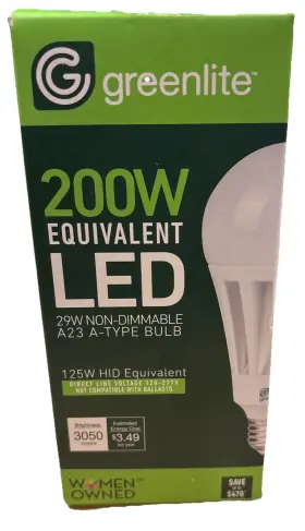 200w Greenlite 635279488114 29w Daylight 5000k A23 Led Omni Light Bulb Equal Energy Star