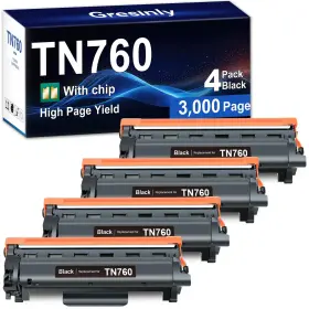 B0d2qg2w84 Gresinly Tn760 Tn-760 Compatible Toner For Brother Tn-730 Cartridge With Chip High Yield